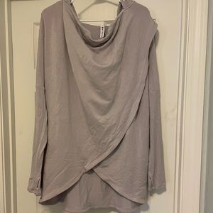 Purple/Lavender Athleta Purana Wrap Sweatshirt Size XL